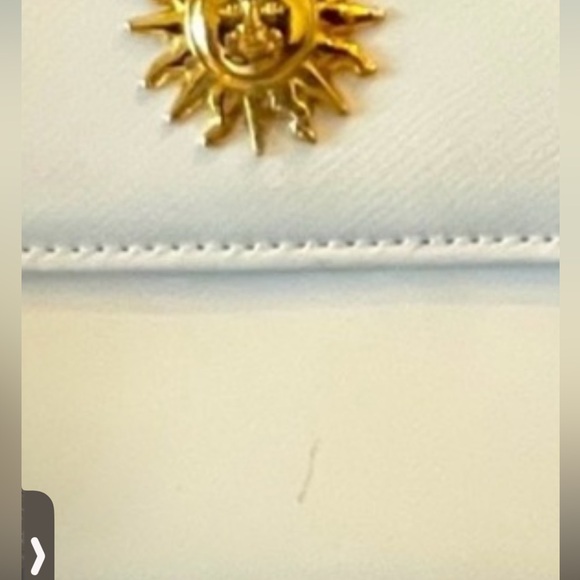 Gianni Versace Sunburst compact wallet white leather - Picture 15 of 16